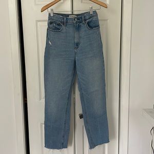 Abercrombie & Fitch The Ankle Straight Ultra High Rise Jeans